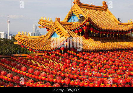 Thean Hou Temple in Kuala Lumpur During Chinese New Year, Malaysia Stock Photo
