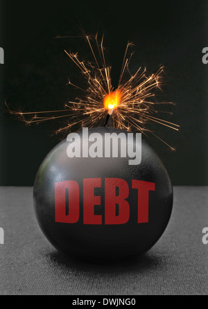 Debt concept Stock Photo
