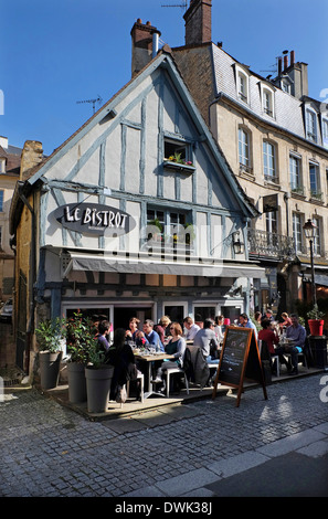 restaurant in caen, normandy, france Stock Photo