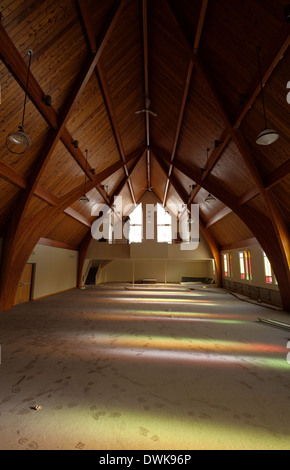 An empty Nave in an abandoned church. Harvest Bible Chapel, Oakville, Ontario, Canada. Stock Photo