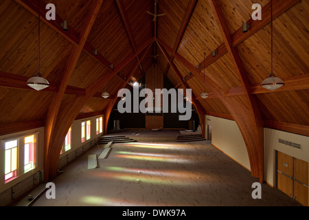 An empty Nave in an abandoned church. Harvest Bible Chapel, Oakville, Ontario, Canada. Stock Photo