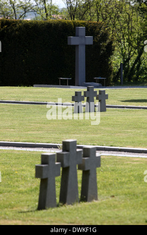 German Military Graves, Mirogoj cemetery in Zagreb - Croatia Stock Photo