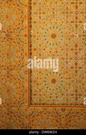 Interior of Mausoleum of Moulay Ismail, Meknes, Morocco, North Africa, Africa Stock Photo