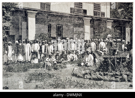 The recuperated and Reclad expedition as it appeared at Admiralty House, Simon's Town, after our arrival on H.M.S Industry Stock Photo