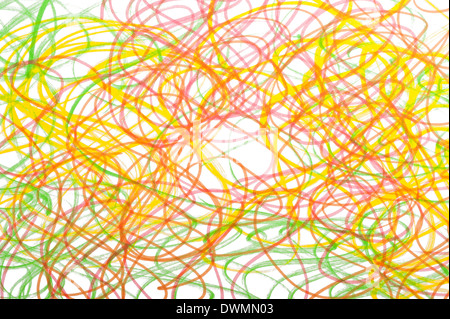Seamless doodles background on white paper Stock Photo