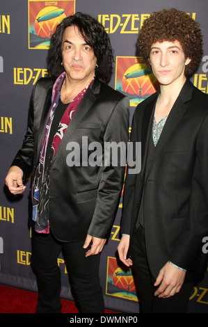 Paul Stanley and son Evan attending the Lilo and Stitch Premiere