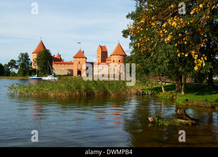 Island Castle of Trakai near Vilnius, Lithuania, Europe Stock Photo