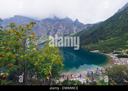 Lake Morskie Oko (Eye of the Sea), Zakopane, Carpathian Mountains, Poland, Europe Stock Photo