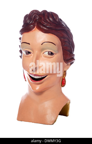Capgrossos (big head) head of a dummy used in festivals of Catalonia, Spain Stock Photo