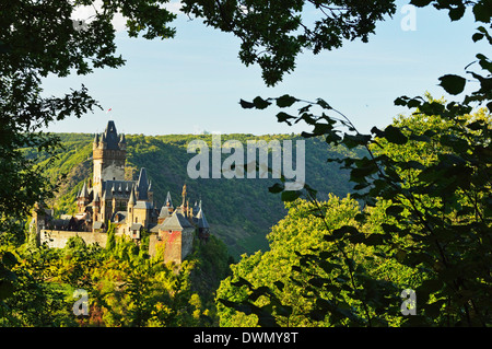 Cochem Imperial Castle (Reichsburg), Rhineland-Palatinate, Germany, Europe Stock Photo