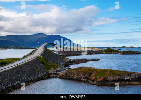 Attraction of middle Norway - Atlantic Road Stock Photo