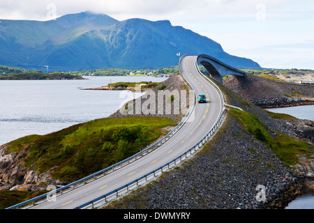 Attraction of middle Norway - Atlantic Road Stock Photo