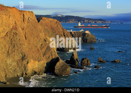 Point Bonita Lighthouse, Golden Gate National Recreation Area, Marin County, California, United States of America, North America Stock Photo