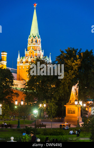 The Kremlin at Red Square, UNESCO World Heritage Site, Moscow, Russia, Europe Stock Photo