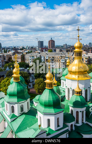 St. Sophia's Cathedral, UNESCO World Heritage Site, Kiev (Kyiv), Ukraine, Europe Stock Photo