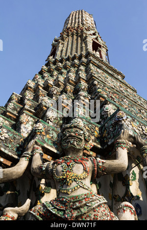 Wat Arun (The Temple of Dawn) stupa, Bangkok, Thailand, Southeast Asia, Asia Stock Photo