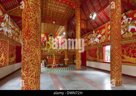 Prayer hall of Wat Phra That Lampang Luang Buddhist temple, Lampang, Northern Thailand, Thailand, Southeast Asia, Asia Stock Photo