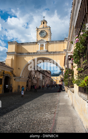 The Santa Catalina Arch in Antigua, Guatemala Stock Photo