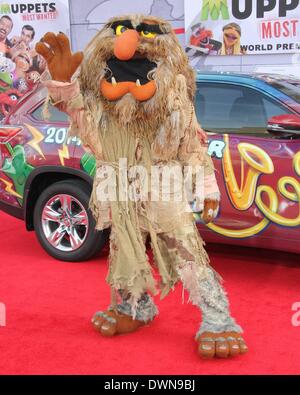 Los Angeles, California, USA. 11th Mar, 2014. Disney's ''Muppets Most Wanted'' - Los Angeles Premiere at The El Capitan Theatre on March 11th, 2014 in Hollywood, California, USA. Credit:  TLeopold/Globe Photos/ZUMAPRESS.com/Alamy Live News Stock Photo