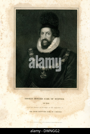 Portrait of Thomas Howard, Earl of Suffolk Stock Photo