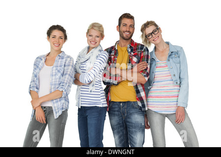 Portrait of casually dressed young people Stock Photo