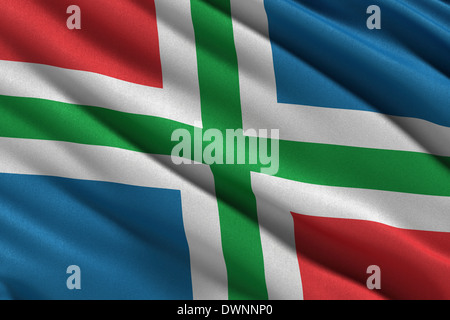 Flag of Groningen Stock Photo