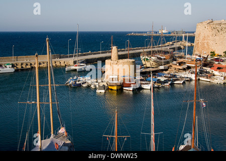Kyrenia Harbor in The Turkish Republic of Northern Cyprus. Stock Photo