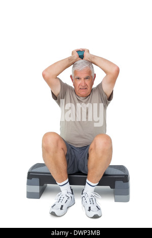 Full length portrait of a senior man exercising Stock Photo