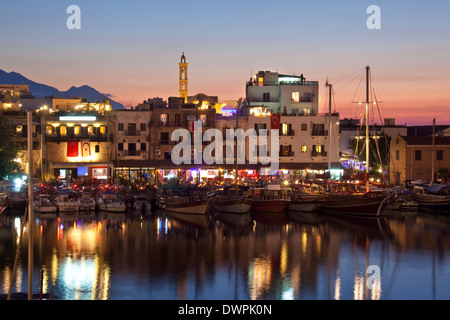 The harbor at Kyrenia (Girne) in the Turkish Republic of Northern Cyprus. Stock Photo