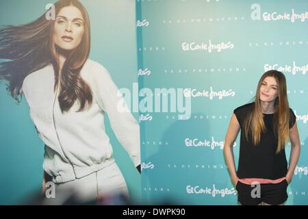 Madrid, Spain. 12th Mar, 2014. Model ELISA SEDNAOUI launches the new 'El  Corte Ingles' Spring campaign at the Casino Gran Via. Credit: Jack  Abuin/ZUMAPRESS.com/Alamy Live News Stock Photo - Alamy