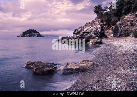 Frugoso beach near Cavo, Elba Island, Italy Stock Photo