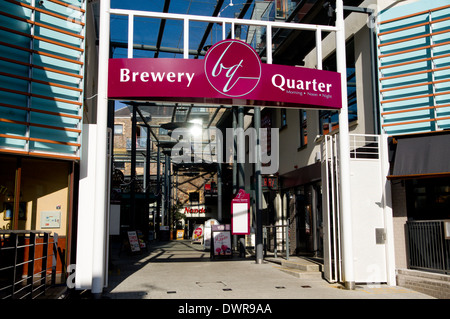 The Brewery Quarter, built on the old Brains Brewery site, Cardiff, Wales Stock Photo