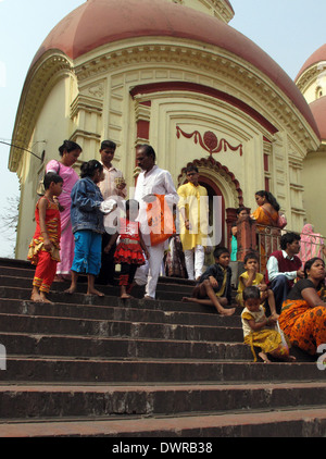Dakshineswar Temple in Kolkata, India. Stock Photo