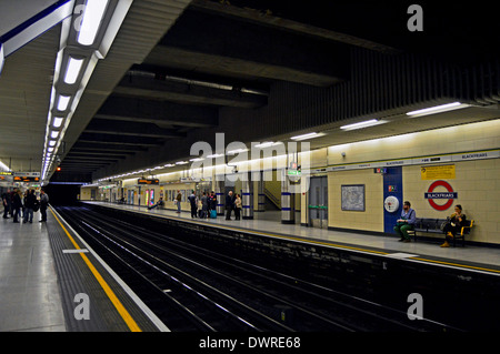 Blackfriars Underground Station platform, City of London, London, England, United Kingdom