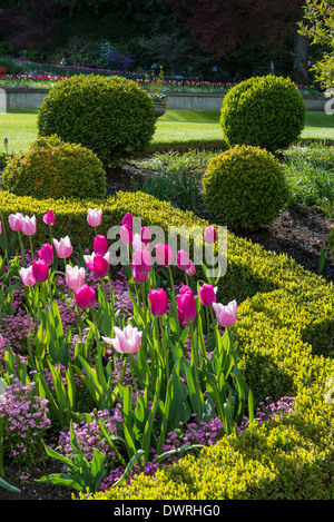 Buitchart Gardens, Brentwood Bay, Greater Victoria, British Columbia, Canada Stock Photo