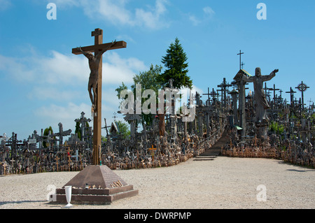 Hill of crosses, Siauliai Stock Photo