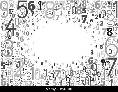 Number background Stock Photo