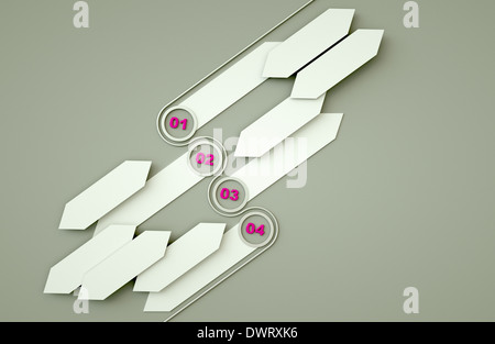 unique graph with numbers Stock Photo