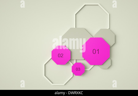 unique graph with numbers Stock Photo