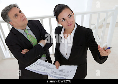 Working indoors Stock Photo