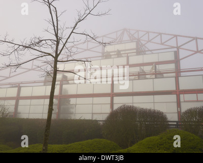 The Point in Milton Keynes in the fog Stock Photo