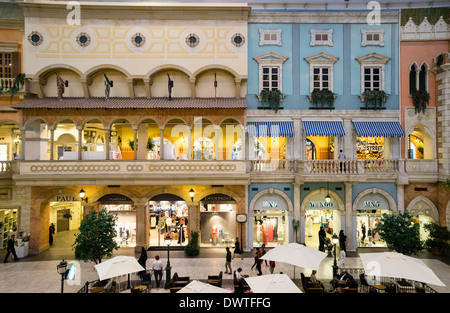 Italian themed Mercato shopping mall in Dubai United Arab Emirates Stock Photo