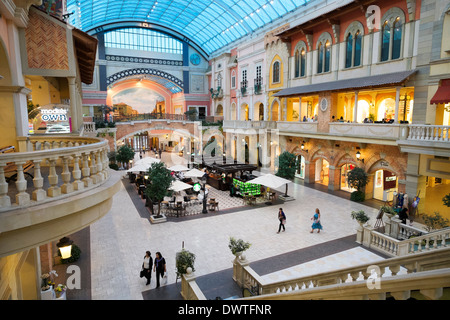 Italian themed Mercato shopping mall in Dubai United Arab Emirates Stock Photo