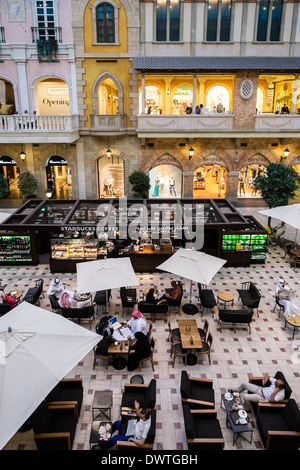 Italian themed Mercato shopping mall in Dubai United Arab Emirates Stock Photo