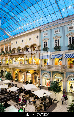 Italian themed Mercato shopping mall in Dubai United Arab Emirates Stock Photo