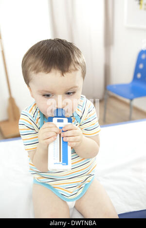 Breathing spirometry Stock Photo