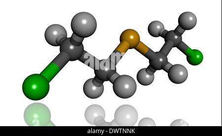 Mustard Gas Molecule Stock Photo: 47682928 - Alamy