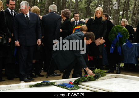 Prince PAVLOS of Greece. On the occasion of the 50th anniversary of King Paul's death his children, King Constantine II of Greece, Queen Anna-Maria, Queen Sofía of Spain and Princess Irene, and many other family members gathered in the Greek capital to hold a memorial service for their parents . Stock Photo