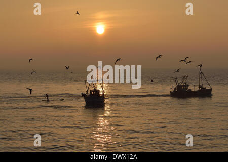 Hastings fishing boats, East Sussex, England, UK Stock Photo