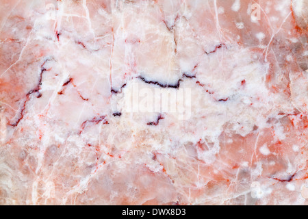 Pink marble slab. Detailed background photo texture Stock Photo